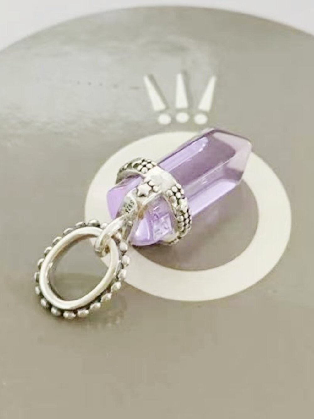 Pandora Purple Amulet Pendant - FINAL SALE - Picture 3 of 4
